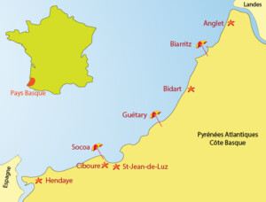 Carte du pays basque